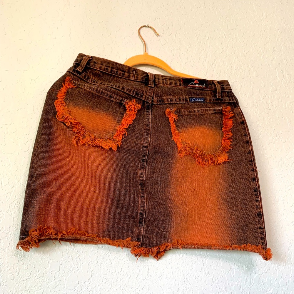 Skirt jeans from Brasil size 42 our medium.